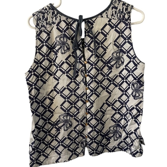 G Star RAW Correctline 100% Silk Button Back Top Medium - Picture 4 of 8